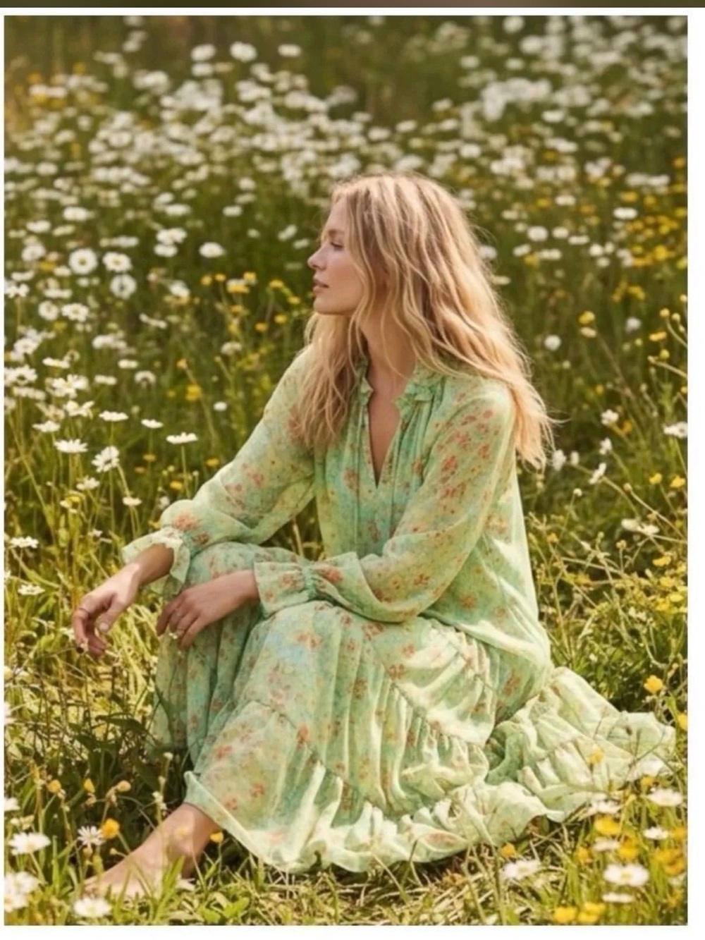 $168 NWOT: Free People XS, Feeling Groovy Midi Dress